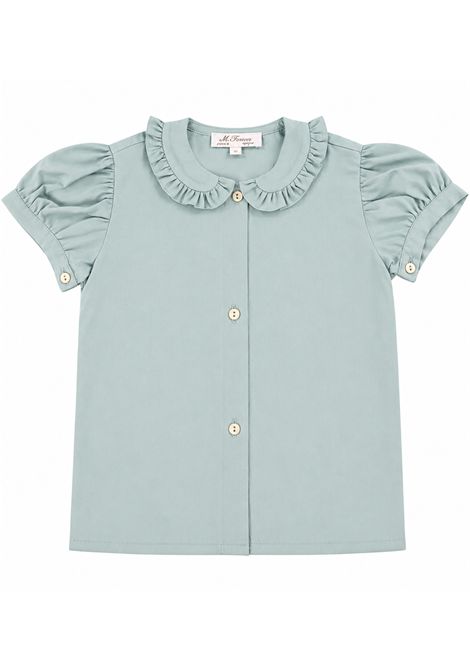 Camicia con colletto con rouches MARIELLA FERRARI | CA925BISGARZINA C. ACQUA